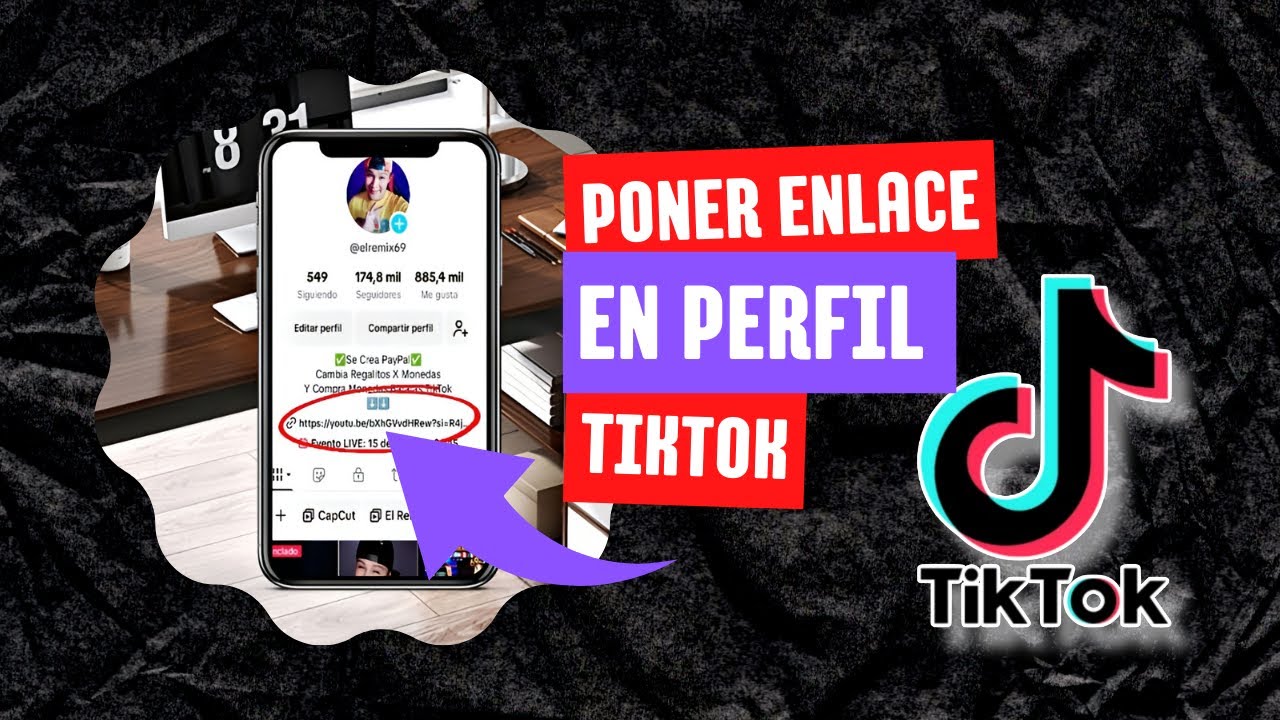 Cómo PONER un ENLACE en mi PERFIL de TIKTOK (Tutorial) - YouTube