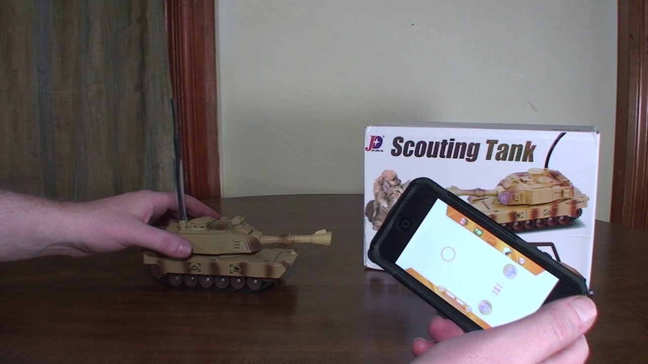 Scouting Tank Jin Xing Da - JXD Scouting Tank (WiFi FPV) - Review and Drive - YouTube