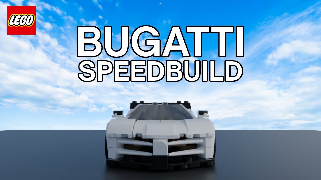 Lego Bugatti Speed Build | Blender Animation