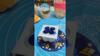 Blue Bubble Bliss..💙🩵#plz_subscribe_my_channel #smallbubblecandle #diy #candle #candlebusiness