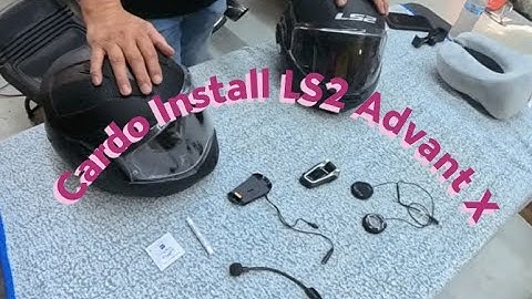 New helmet LS2 Advant X Cardo Comm Install. Watch me make this harder than it needs to be