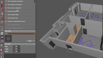 Placements of furniture in DIALux Evo