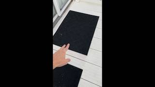 Affordable Apache Mills Textures 18" x 30" Iron Lattice Heavy Duty Onyx Door Mat – Weather & Stain R