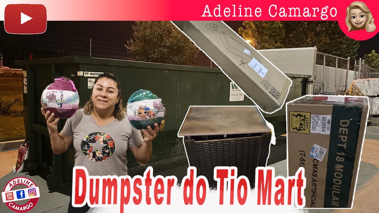 Мега-мусорный контейнер Tio Mart выбрасывает запечатанные коробки и кучу всего интересного.