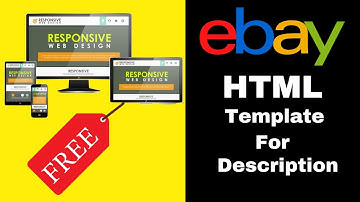 How To Create eBay HTML Listing Template  Free eBay HTML Template 2022 for Listing Description