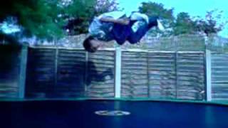 cool trampoline tricks (smooth slowmotion)