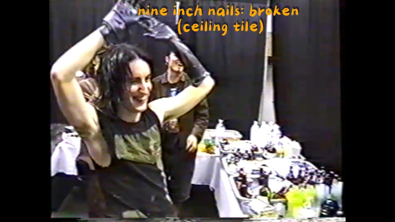 nine inch nails   broken ceiling tile