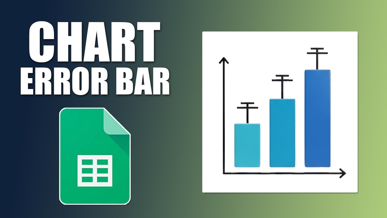 How to add error bar to chart in google sheets
