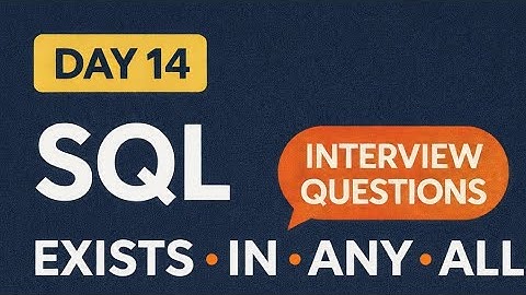 Day 14: SQL Interview Questions | 30-Day SQL Challenge