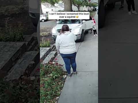 I can't believe I screamed this loud over a squirrel 😅