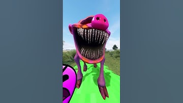 ALL NEW SIZE POPPY PLAYTIME SMILING CRITTERS MONSTERS on GEOMETRY DASH FIRE IN THE HOLE Garry