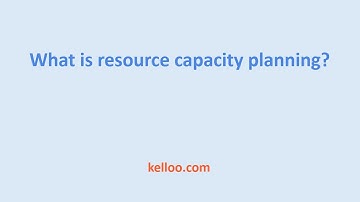 What is resource capacity planning?