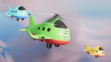 Low-Poly 3D Plane Modeling in Blender / Aircraft animation.