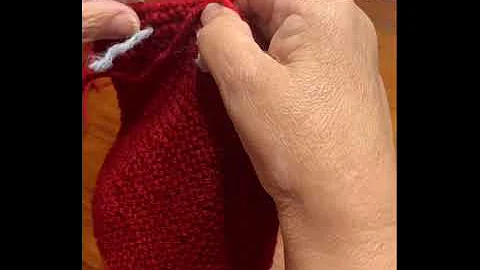 MEIA DE TRICOT COM CALCANHAR PARA INICIANTES