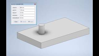 ilogic form (ilogic part) in Autodesk Inventor