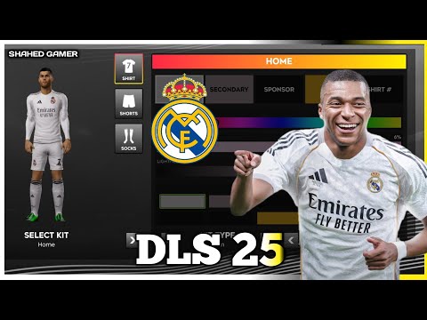 DLS 25 How To Make Real Madrid 25 26 New Kits Logo In Dls 25 