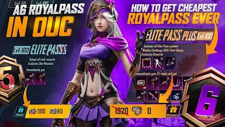 OMG 😱 A6 Royal Pass In Zero Uc | How To Get Free A6 Royal Pass In  Bgmi  | A6 Royal Pass Giveaway