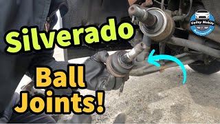 2014-2018 Chevy Silverado Lower Ball Joint Replacement How To DIY