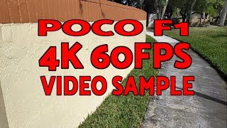 Пример видео Poco F1 4K 60FPS (RAW)