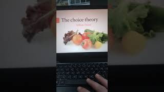 classroom management choice theory