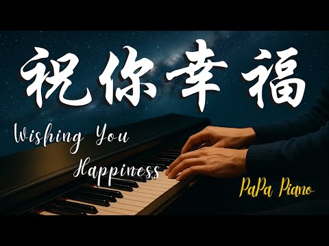 祝你幸福《歌詞字幕》｜鳳飛飛｜ Wishing You Happiness｜國語經典名曲｜鋼琴演奏 Piano by PaPa《No.194》
