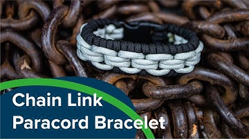 Chain Link Cuff Paracord Bracelet