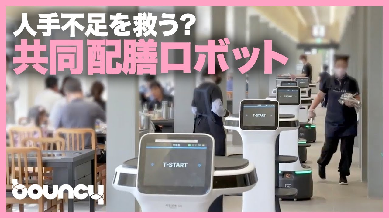 レストランの人手不足を救う？ 複数台同時に作業できる配膳ロボット 