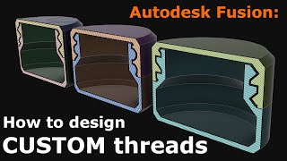 картинка: Пользовательские потоки для 3D-печати в Fusion 360