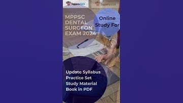 MPPSC DENTAL SURGEON Syllabus and Exam Pattern 2024, Recruitment, eBook in PDF, Practice Set