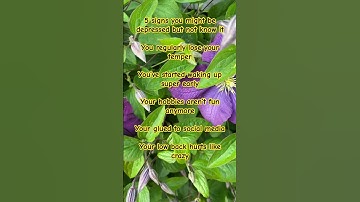 5 signs you might be depressed but not know it #depression#mentalhealth #womenhealth #menshealth