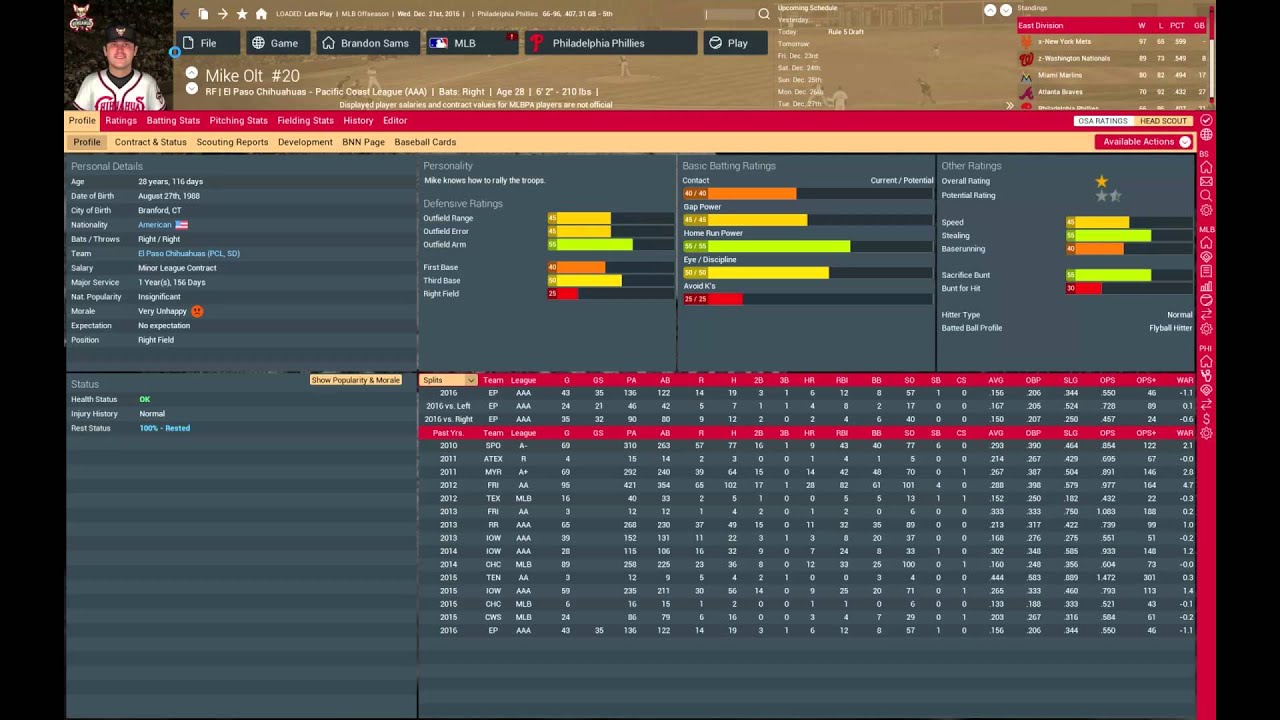 Lets Play OOTP 17: Phillies Rebuild Pt 3