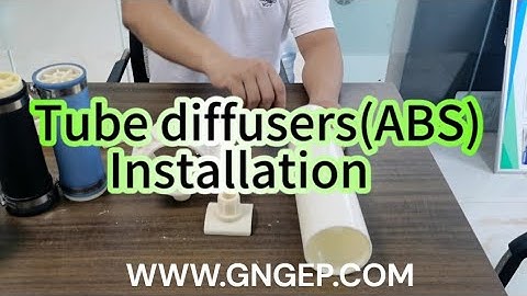 Tube diffuser installations | waste water treatment |Areator