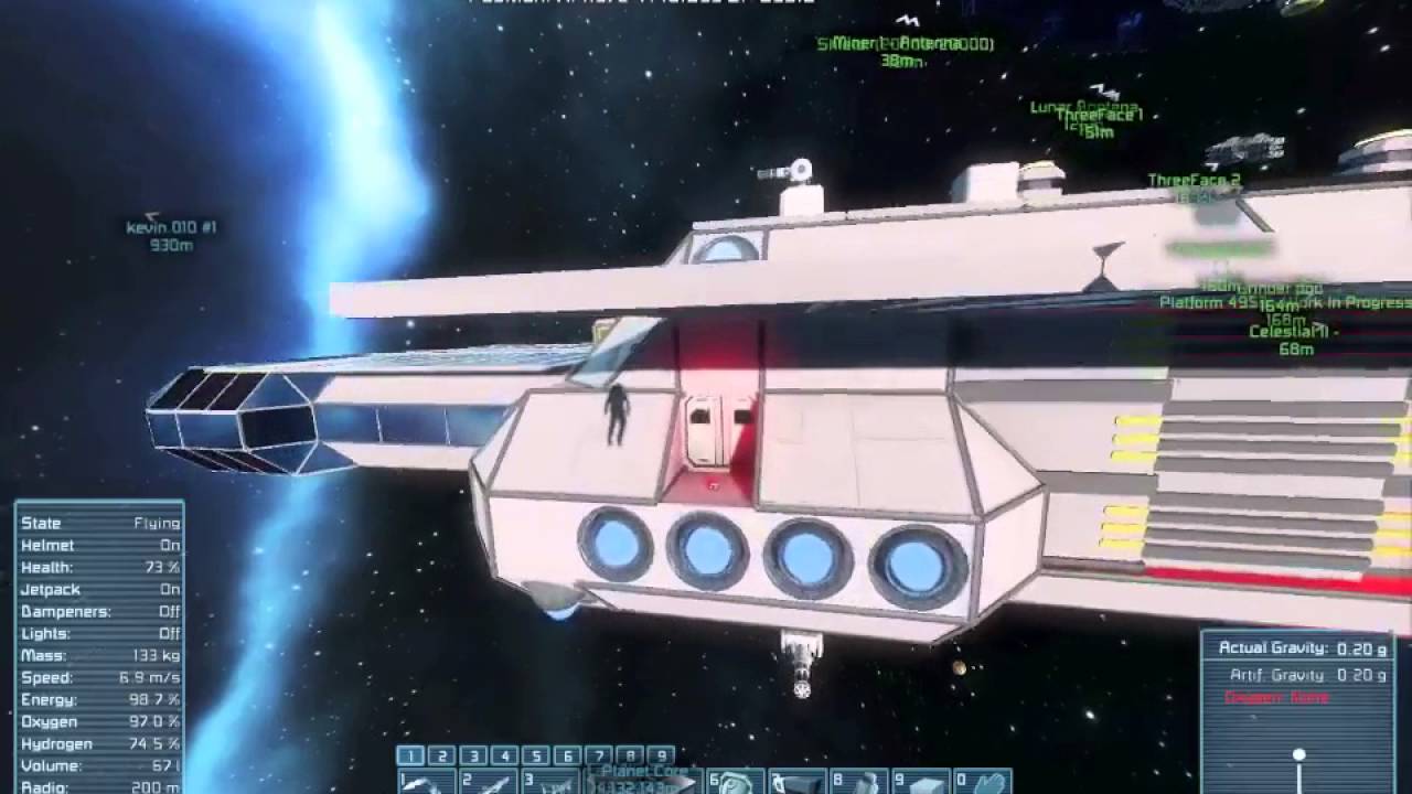 Our first hydrogen powered ship in space engineers - YouTube