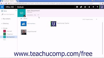 Outlook Web App Tutorial Leaving Groups 2015 Microsoft Training
