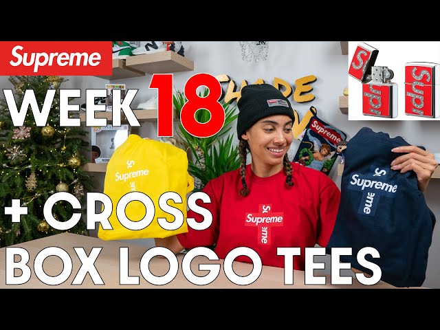 トップス Supreme cross box logo T L Supreme Cross Box Logo Tee Red Men's - FW20 - US