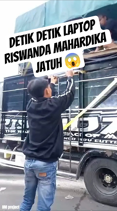 detik detik laptop Riswanda Mahardika audio jatuh 😱 #karnaval #karnavalparty #riswandaaudio
