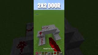 Easiest 2x2 Piston Door Tutorial 🤯#minecraft #shorts #gaming