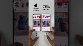 iPhone 15 Pro vs Samsung S23 Ultra Speed Test shorts