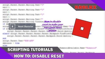 [2018] || How to disable the reset button on ROBLOX!
