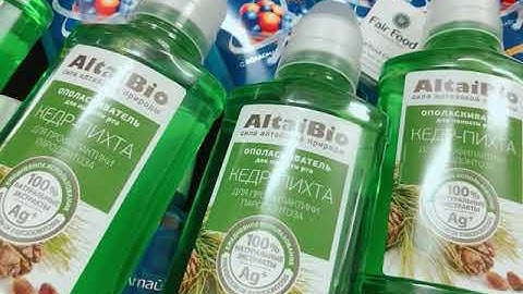 Nước xúc miệng ion Bạc kháng khuẩn và dầu thông Altai của Nga phòng ngừa virus corona