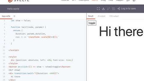 Svelte - Custom Transition