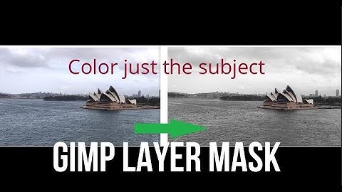 GIMP Layer Mask. How to Color the subject of the Image.