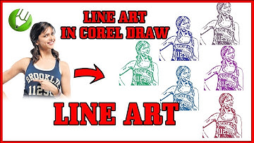 How To Make Line Art In #Coreldraw In HIndi || Image Trace In #CorelDraw