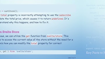 How to Calculate the Total Value of Items in a Svelte Store