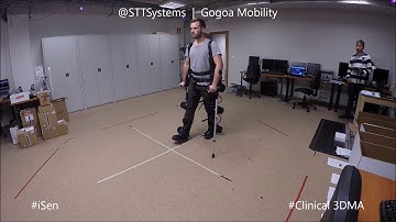 3D gait analysis of patient with exoskeleton