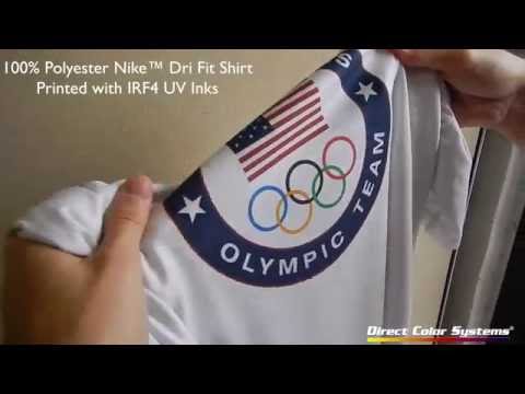 DTG: Printed Nike Dri-FIT Shirt – Stretch Test – Polyester – No Pretreatment DTG: Printed Nike Dri-FIT Shirt – Stretch Test – Polyester – No Pretreatment