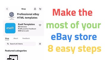 How to pimp your eBay store in 8 easy steps?