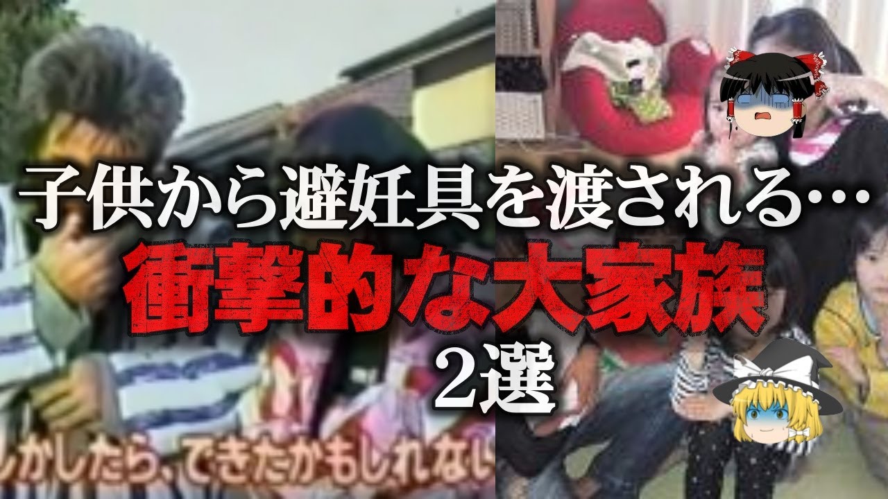 【ゆっくり解説】超貧乏でモラルがない・シンママなのに8人目を授かる大家族2選をゆっくり解説