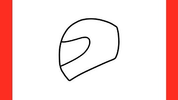 How to draw a MOTORBIKE RACING HELMET step by step / drawing motorcycle helmet easy