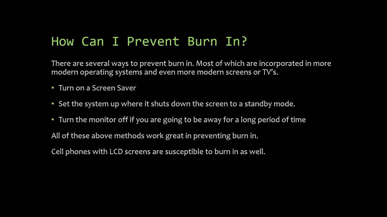 Monitor Burn In, What It Is & How to Prevent It 